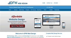 Desktop Screenshot of dfwwebdesign.com