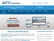 Tablet Screenshot of dfwwebdesign.com